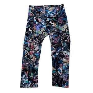 Lululemon Athletica Capri Leggings Colorful Print Size 4